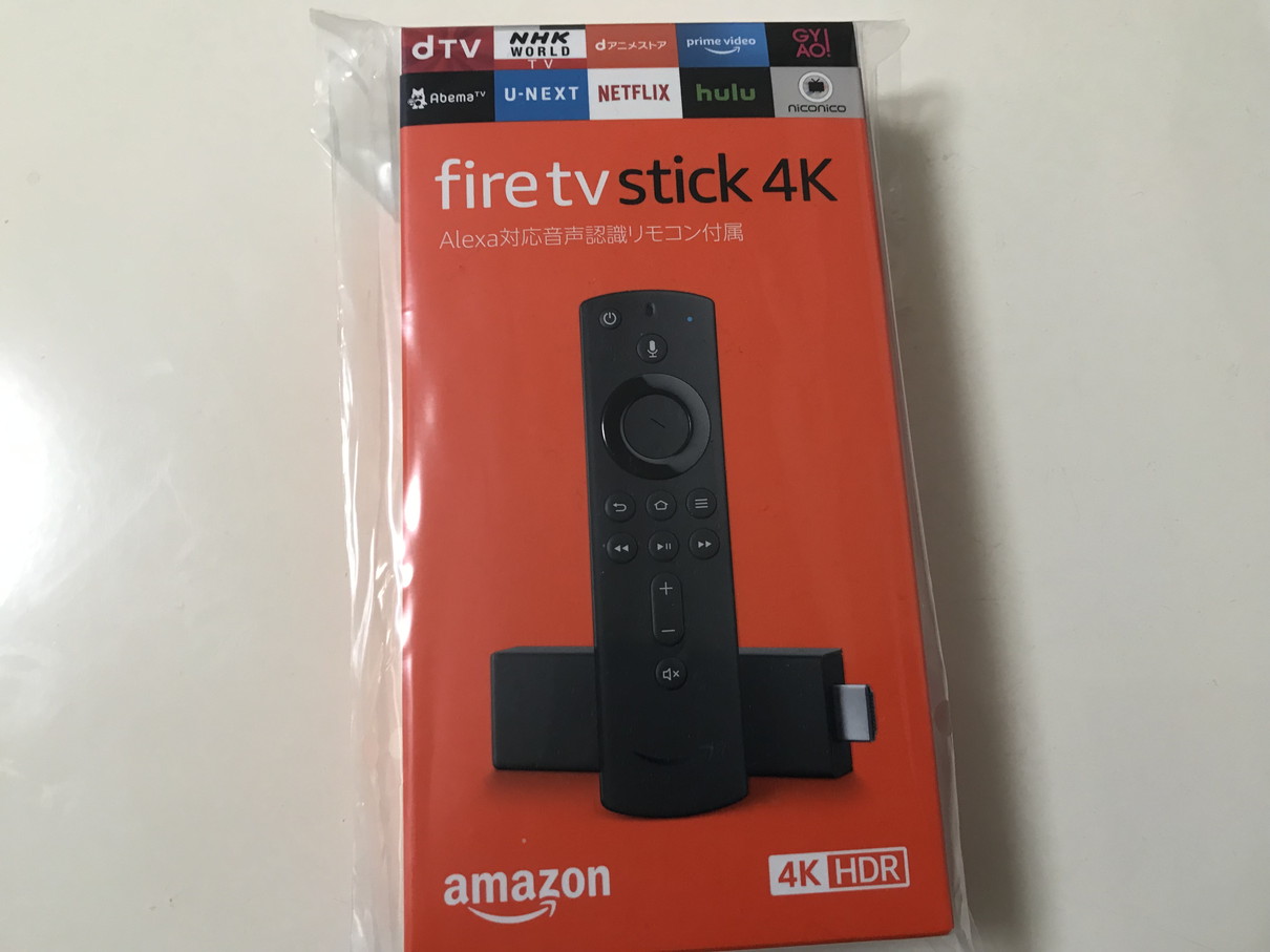 Fire tv Stick 4Kパッケージ